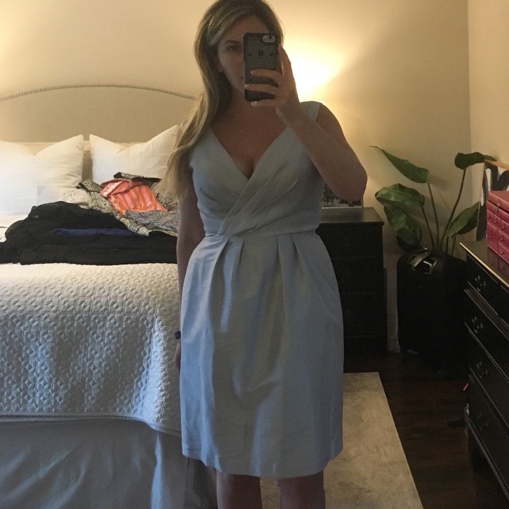 Alfred Sung silk dupioni bridesmaids dress